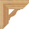 Ekena Millwork Funston Slat Rough Sawn Bracket, Western Red Cedar, 6"W x 20"D x 20"H BKT06X20X20FST06RWR - alternate 2